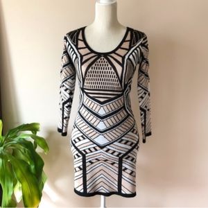 Ark & Co Graphic Knit Sweater Dress - S